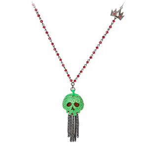 Disney Betsey Johnson Evil Queen Poisoned Apple Pendant Snow White Bling NWT